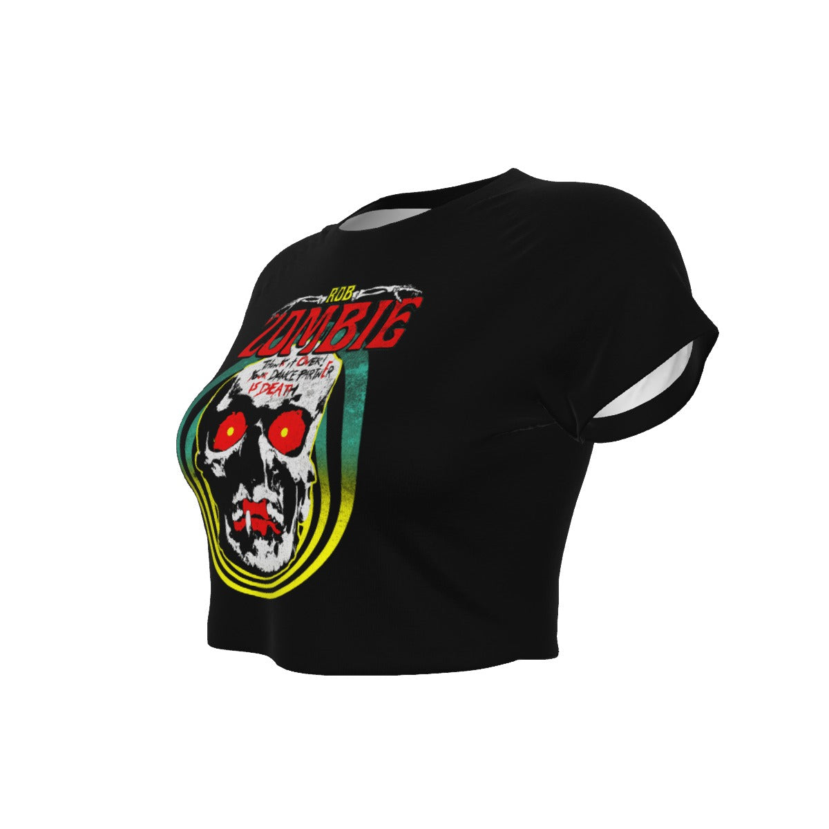 Rob Zombie Clown Skull Women's Crop Top T Shirt