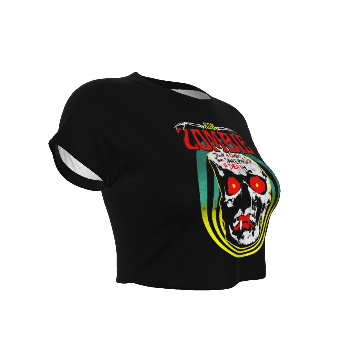 Rob Zombie Clown Skull Women's Crop Top T Shirt