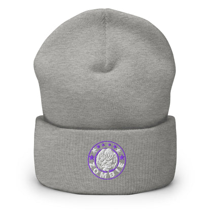 Rob Zombie Embroidered Beanie Hat Grey