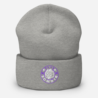Rob Zombie Embroidered Beanie Hat Grey