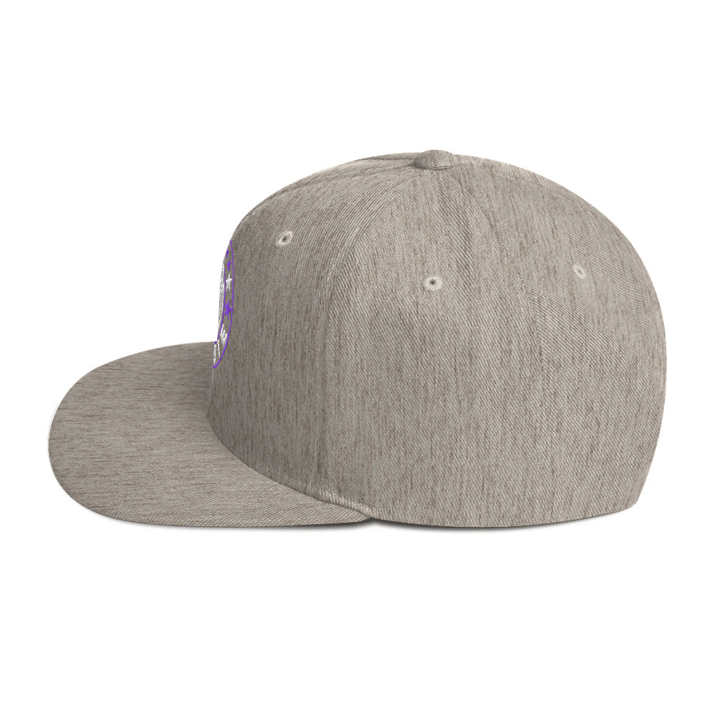 Rob Zombie Embroidered Snapback Hat Grey