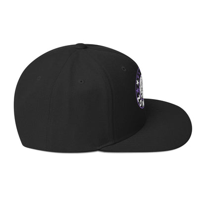 Rob Zombie Staring Black Embroidered Snap Back Hat Black
