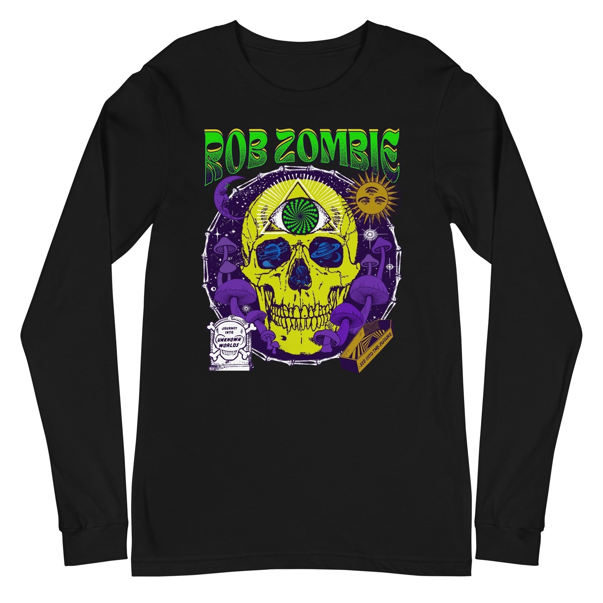 Rob Zombie - Yellow Skull Long Sleeve Shirt
