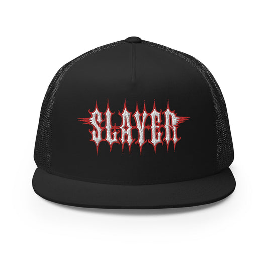 Slayer Electric Logo Embroidered Trucker Hat Black