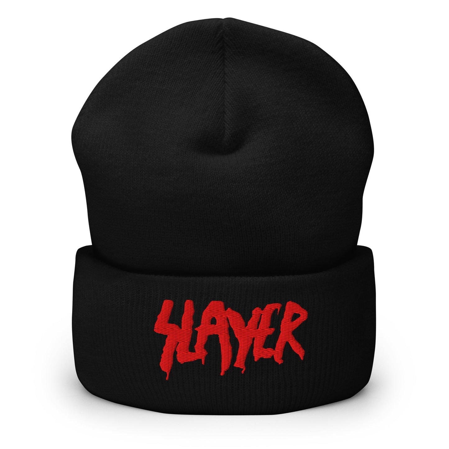 Slayer Embroidered Beanie Hat Black