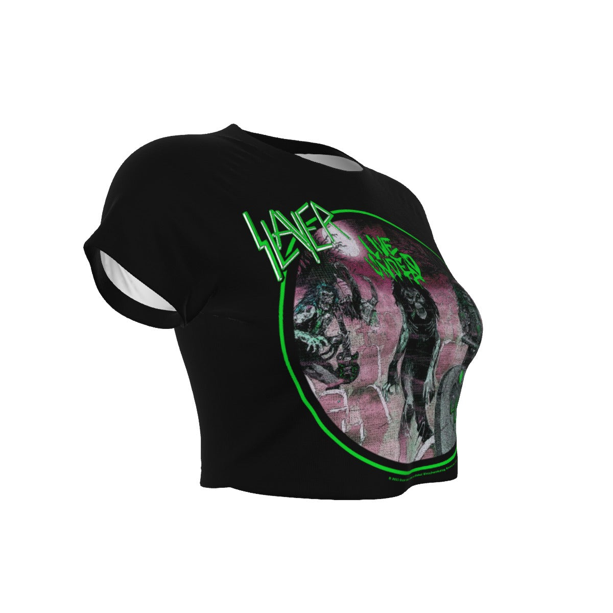 Slayer Live Undead Women's Crop Top T Shirt