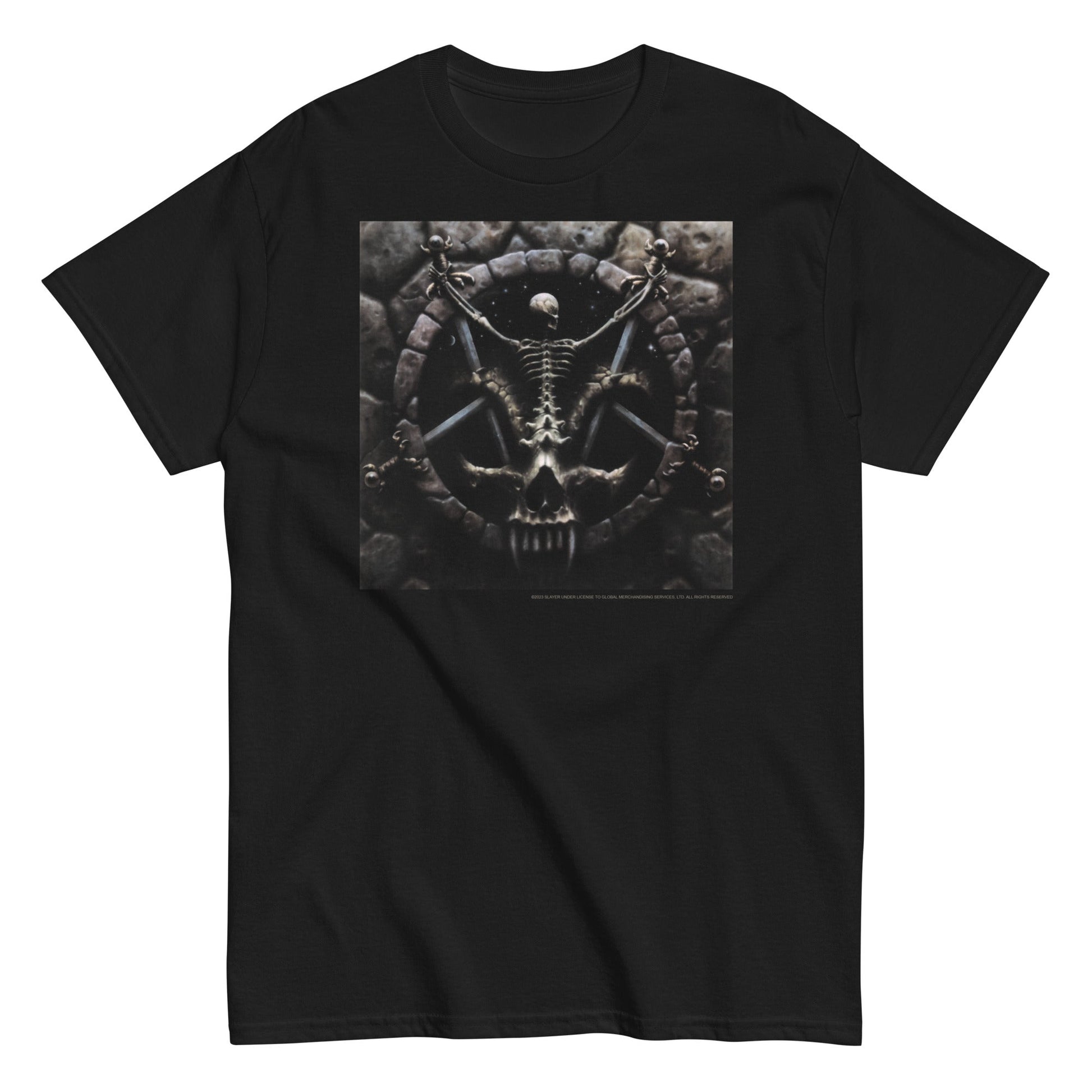 Slayer - Skeleton Pentagram Mens T Shirt