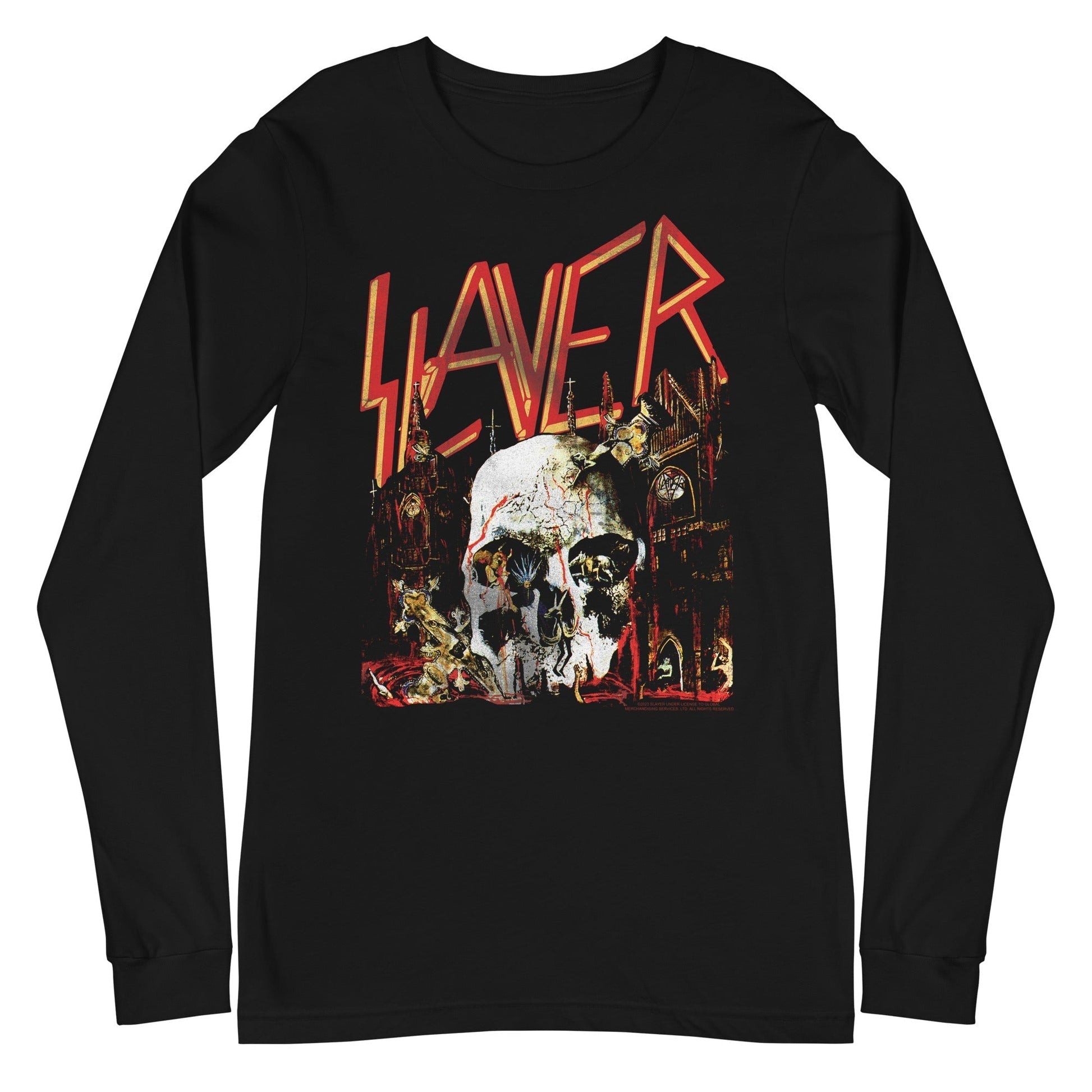 Slayer - South Skull Long Sleeve Shirt