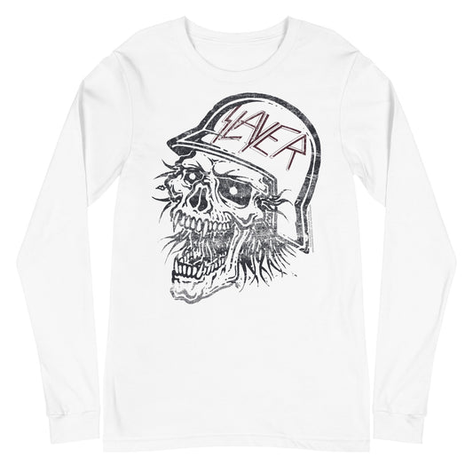 Slayer - Stamped Skull Long Sleeve Shirt