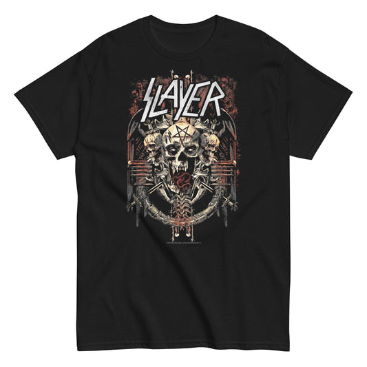 Slayer - Triple Skull Mens T Shirt