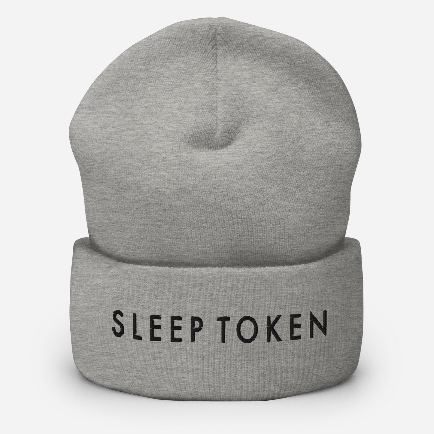 Sleep Token Embroidered Beanie Hat Grey