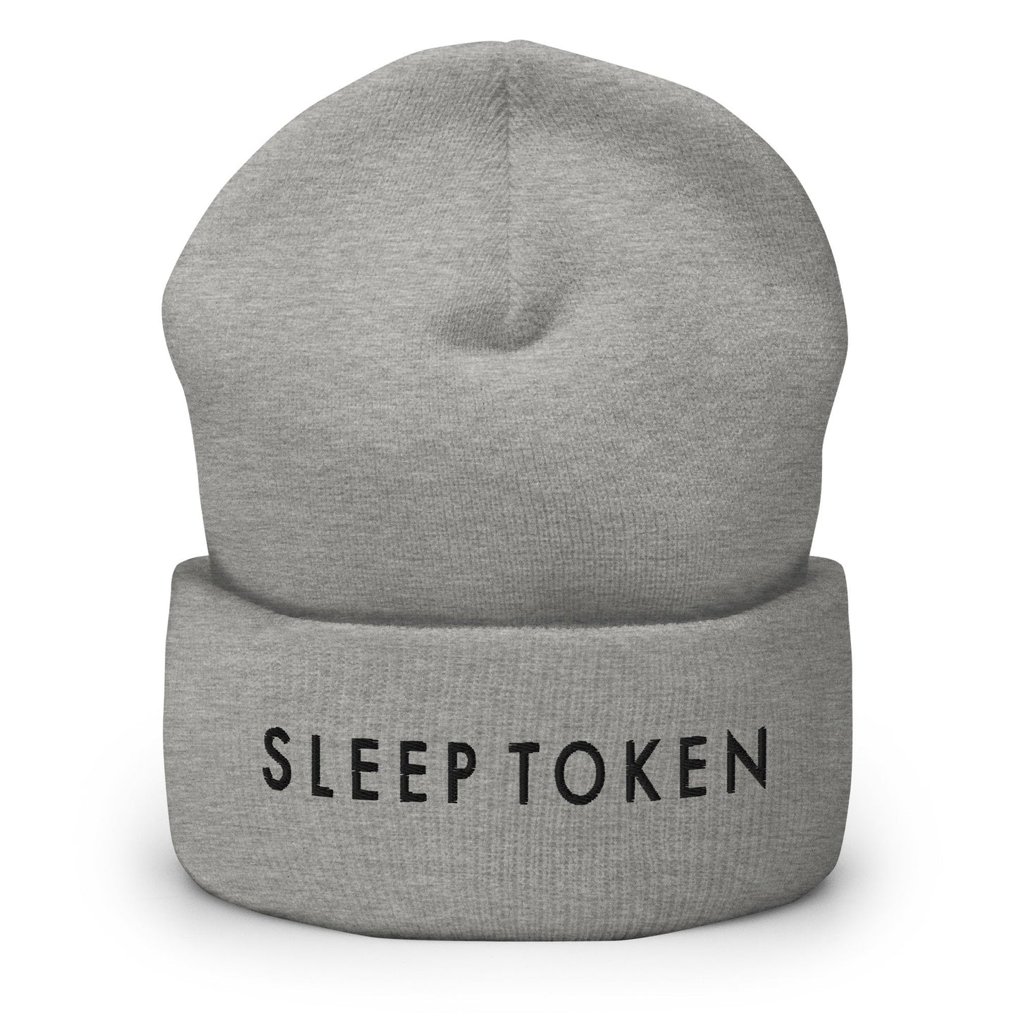Sleep Token Embroidered Beanie Hat Grey