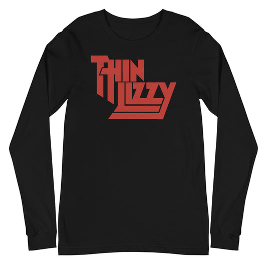 Thin Lizzy - Classic Red Logo Long Sleeve Shirt