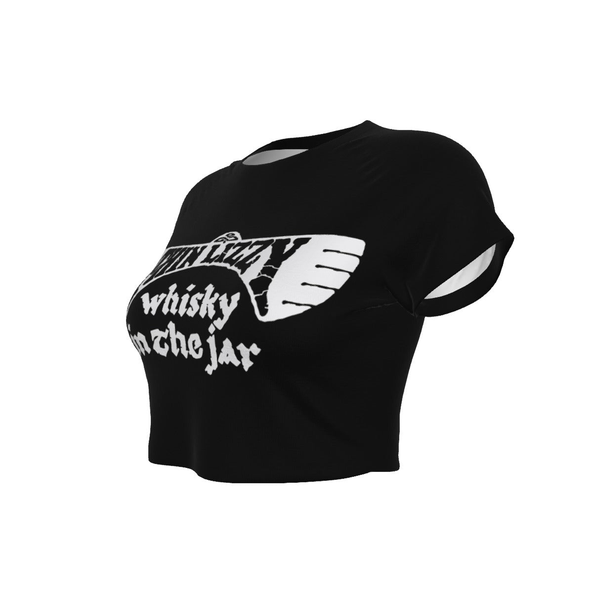 Thin Lizzy Whiskey Women's Crop Top T Shirt