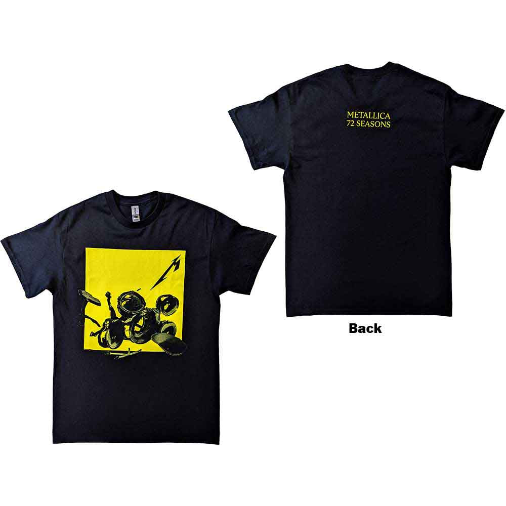 Metallica 72 Seasons Broken/Burnt Drums Mens T Shirt