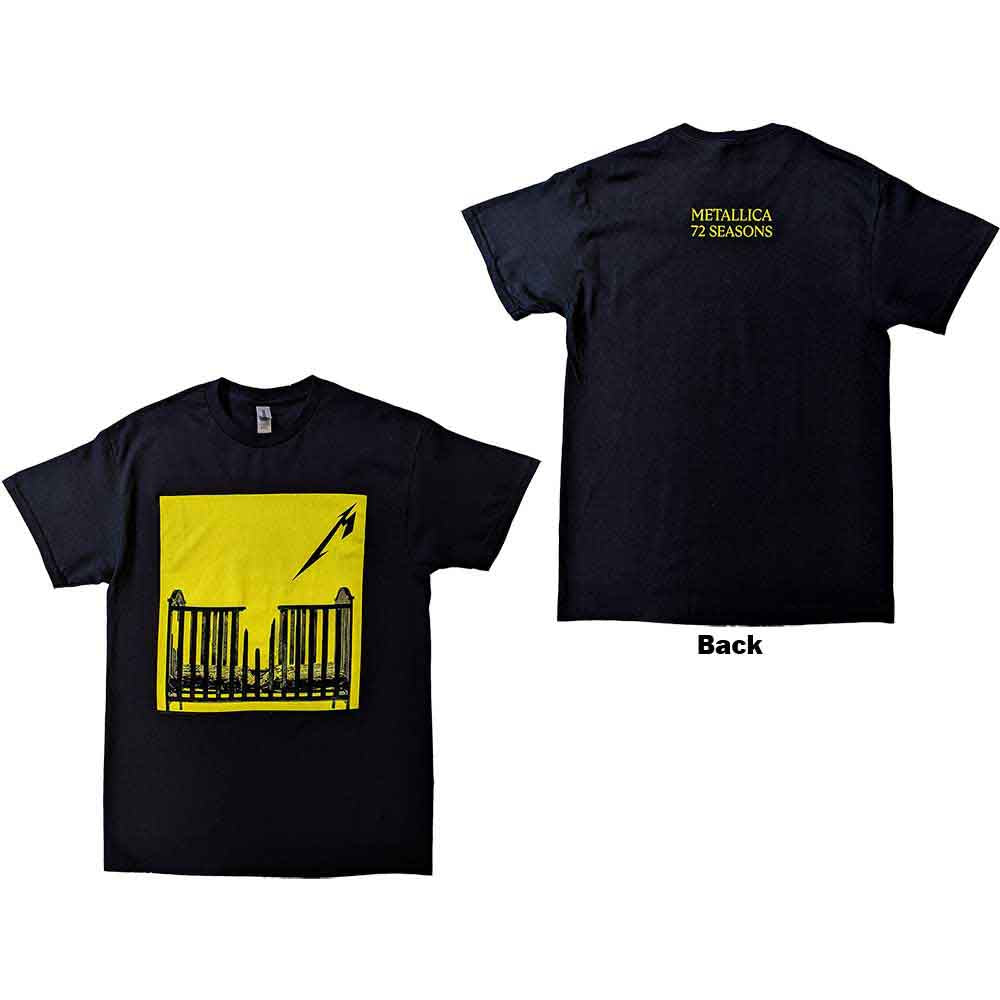 Metallica 72 Seasons Burnt Crib Mens T Shirt