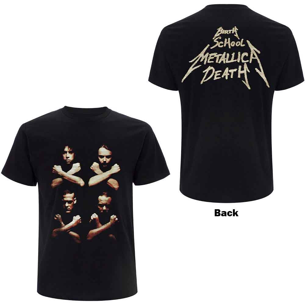 Metallica Birth Death Crossed Arms Mens T Shirt