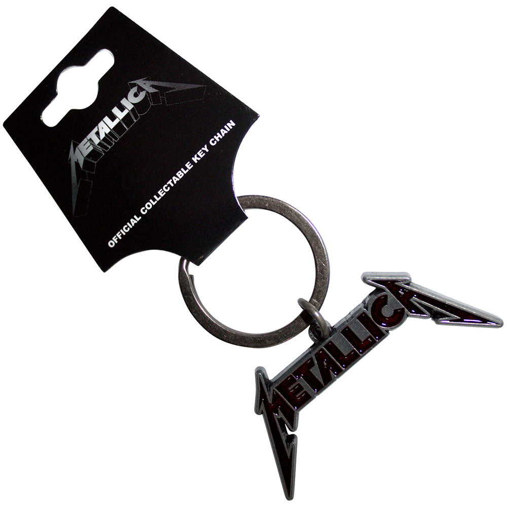 Metallica Deep Red Logo Keychain