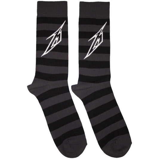 Metallica Lightning M Socks Black Grey