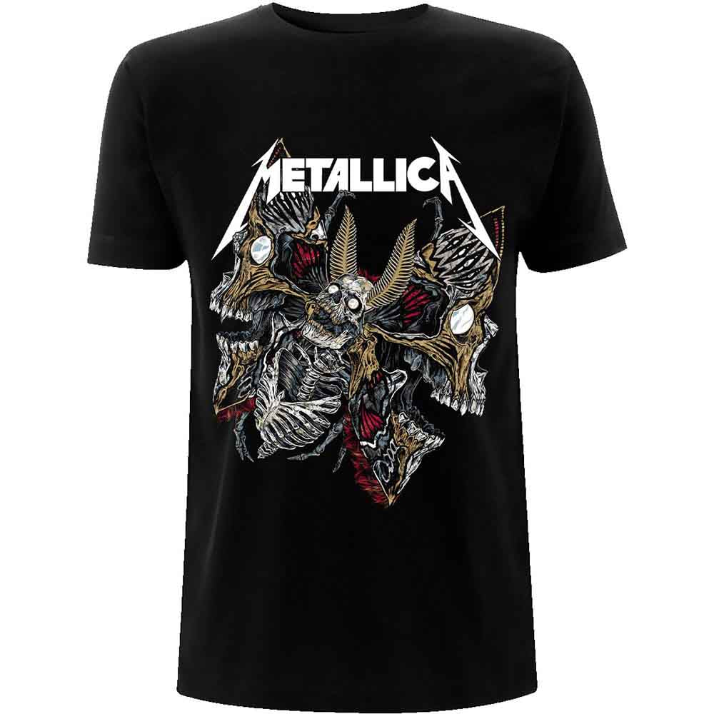 Metallica Skull Moth Mens T Shirt