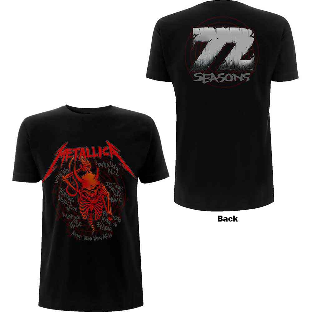 Metallica Skull Screaming Red 72 Seasons Mens T Shirt