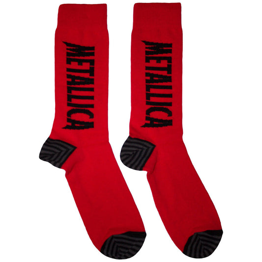 Metallica Stressed Logo Socks Red