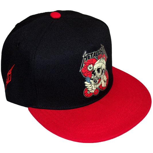 Metallica The Shortest Straw Red Eyes Hat Black, Red