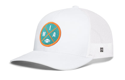 Miami Trucker Haka Hat Black MIA X Football Snapback
