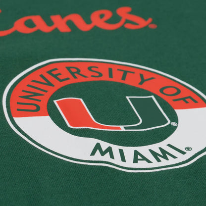 Miami Hurricanes - NCAA Green Double Clutch Premium Mens T Shirt