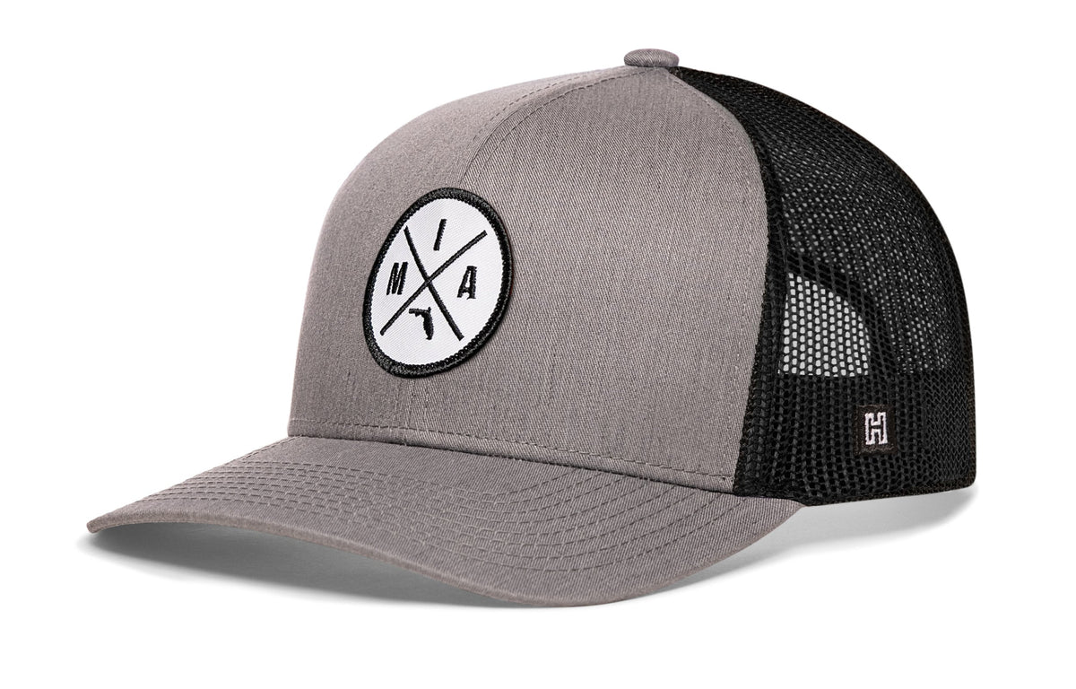 Miami Trucker Haka Hat Gray-White MIA X Snapback