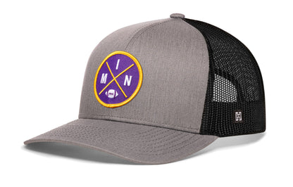 Minnesota Trucker Haka Hat Black MIN X Football Snapback