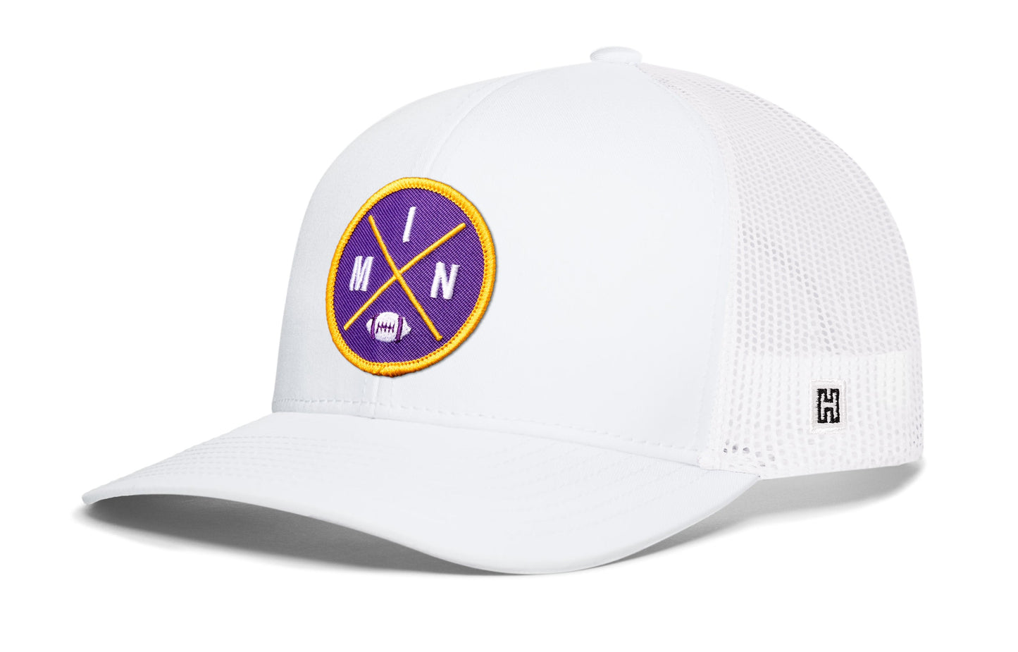 Minnesota Trucker Haka Hat Black MIN X Football Snapback