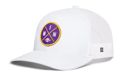 Minnesota Trucker Haka Hat Black MIN X Football Snapback