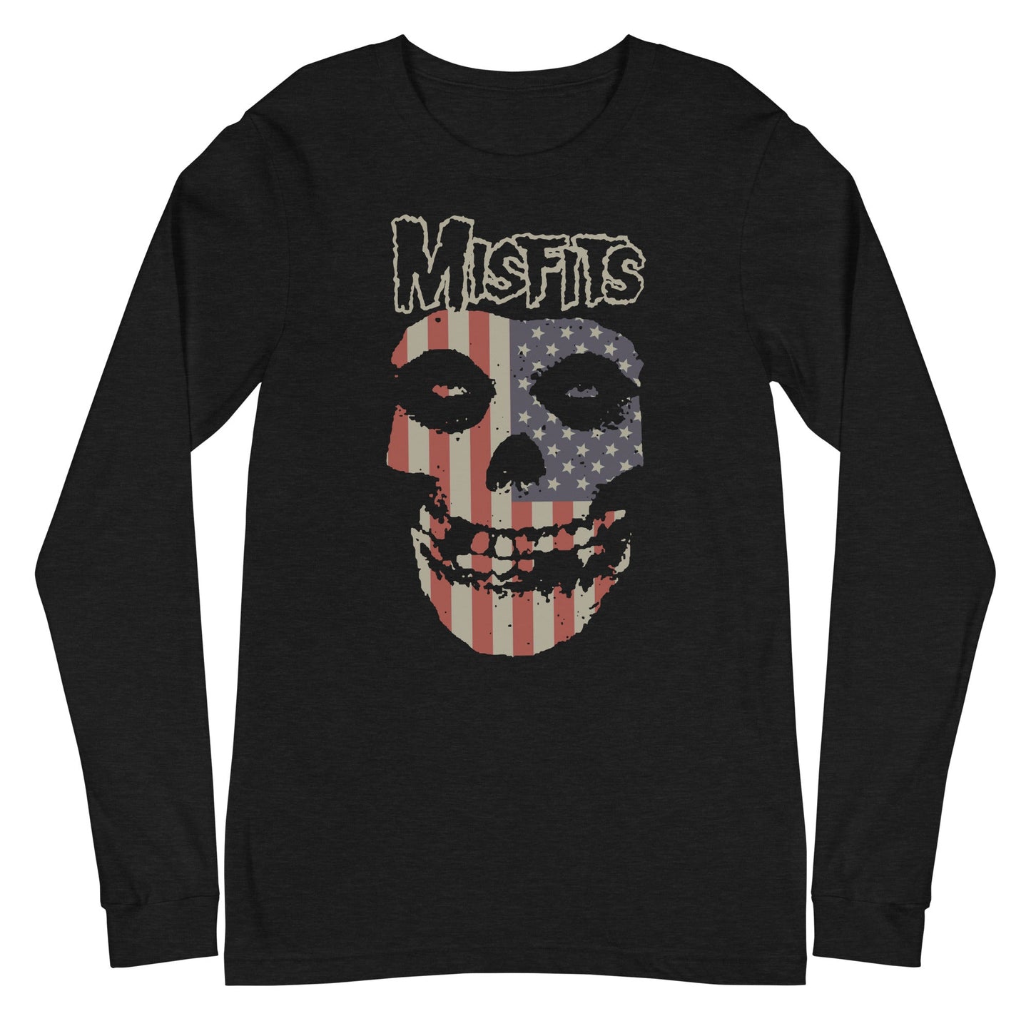 Misfits - USA Skull Long Sleeve Shirt