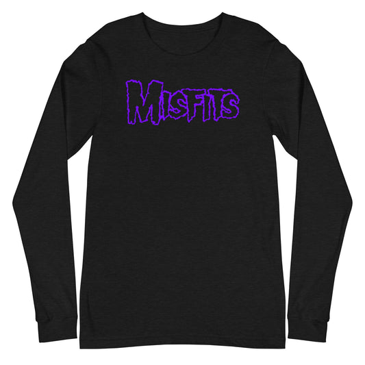 Misfits - Purple Drip Logo Long Sleeve Shirt