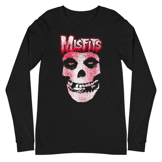 Misfits - Tagged Skull Long Sleeve Shirt