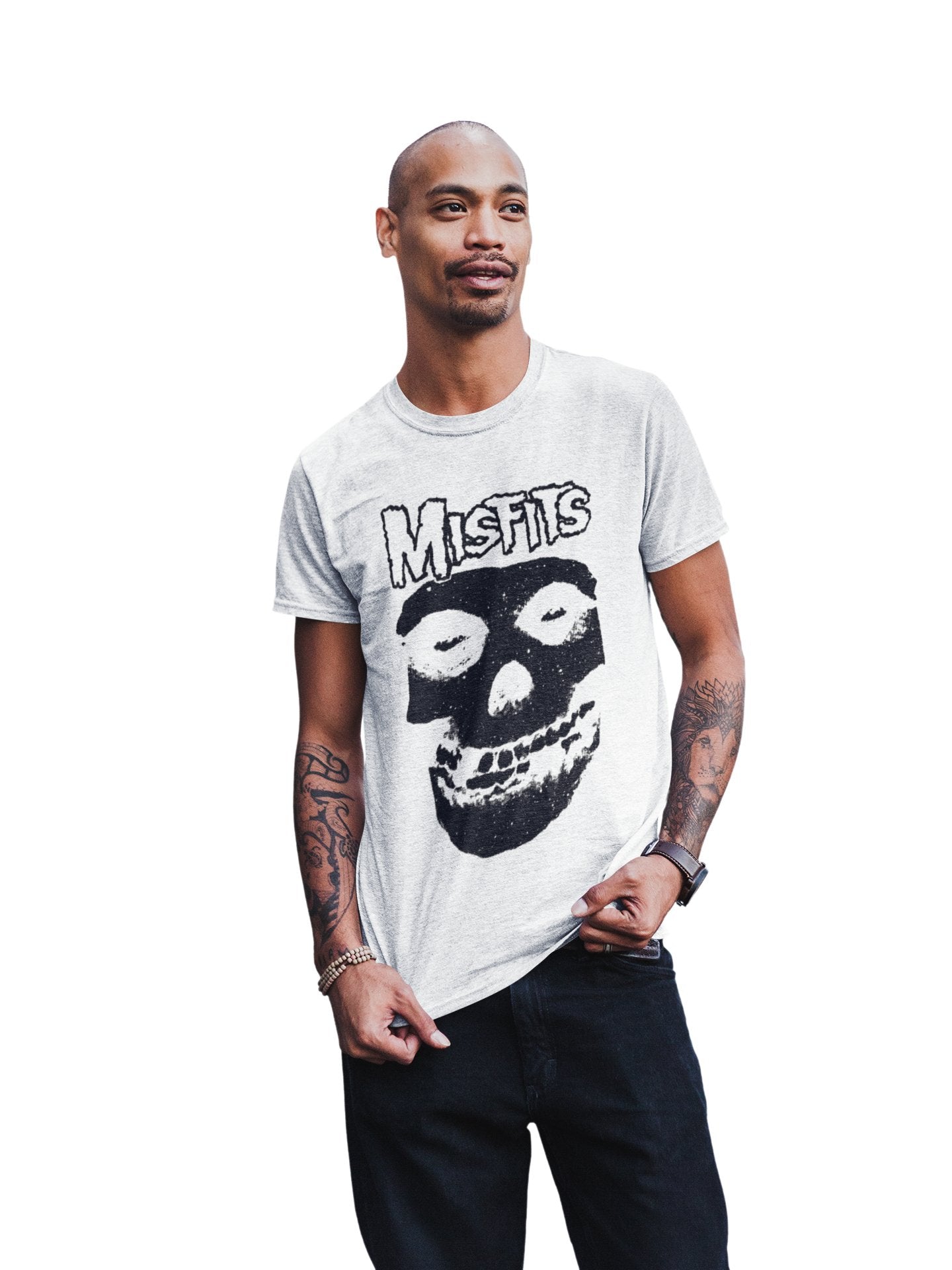 Misfits - Black Skull Jumbo Print T Shirt