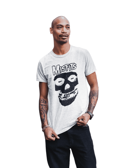 Misfits - Black Skull T Shirt