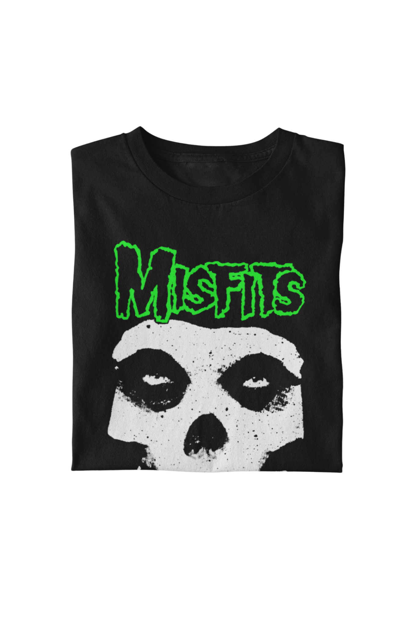 Misfits - Green Skull T Shirt