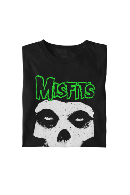Misfits - Green Skull T Shirt