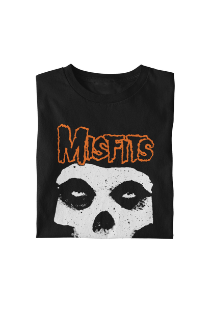 Misfits - Orange Skull T Shirt