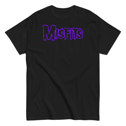 Misfits - Purple Drip Logo T Shirt