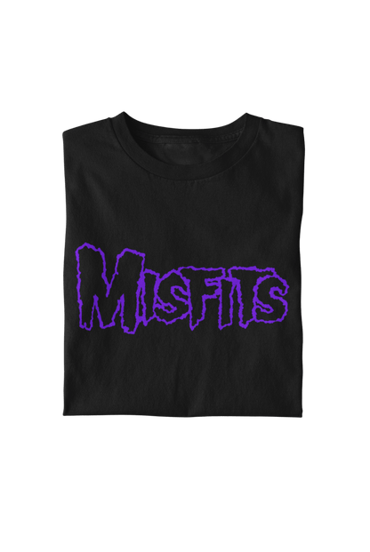 Misfits - Purple Drip Logo T Shirt