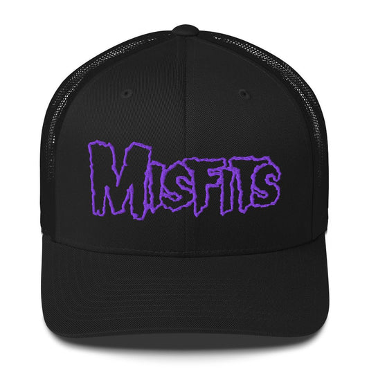 Misfits - Purple Drip Logo Trucker HD Embroidered Hat