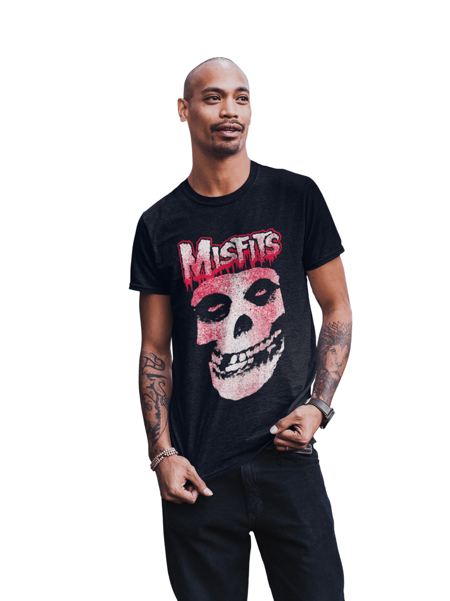 Misfits - Tagged Skull T Shirt