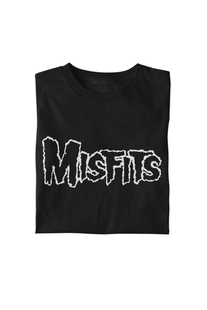 Misfits - White Drip Logo T Shirt
