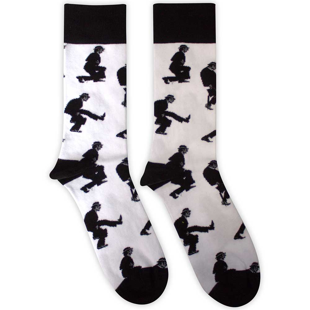 Monty Python Silly Walks Socks White