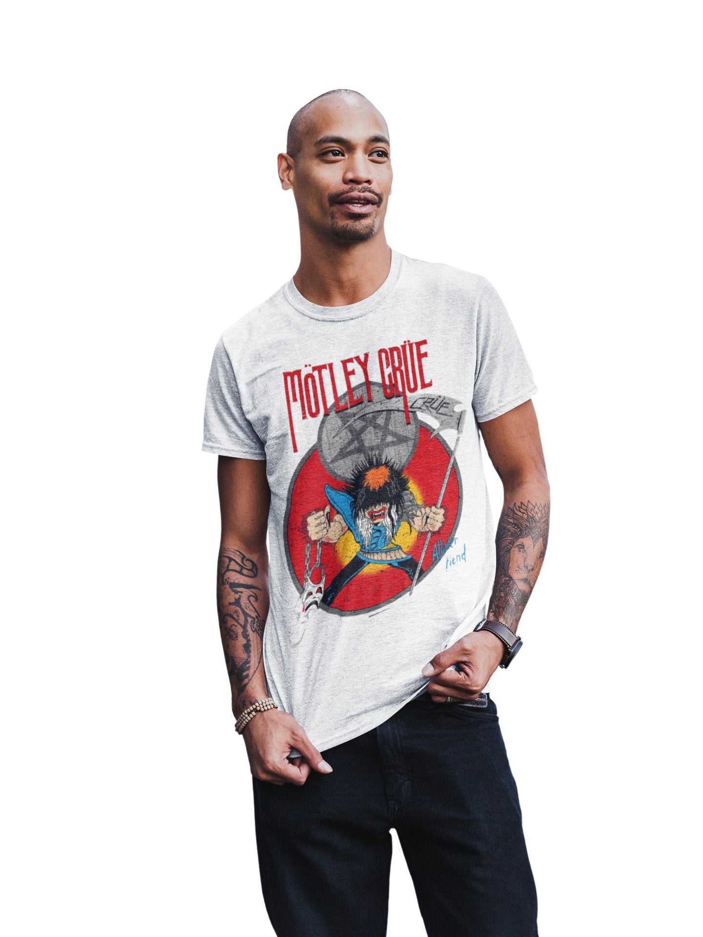Motley Crue - Allister Reaper Jumbo Print T Shirt