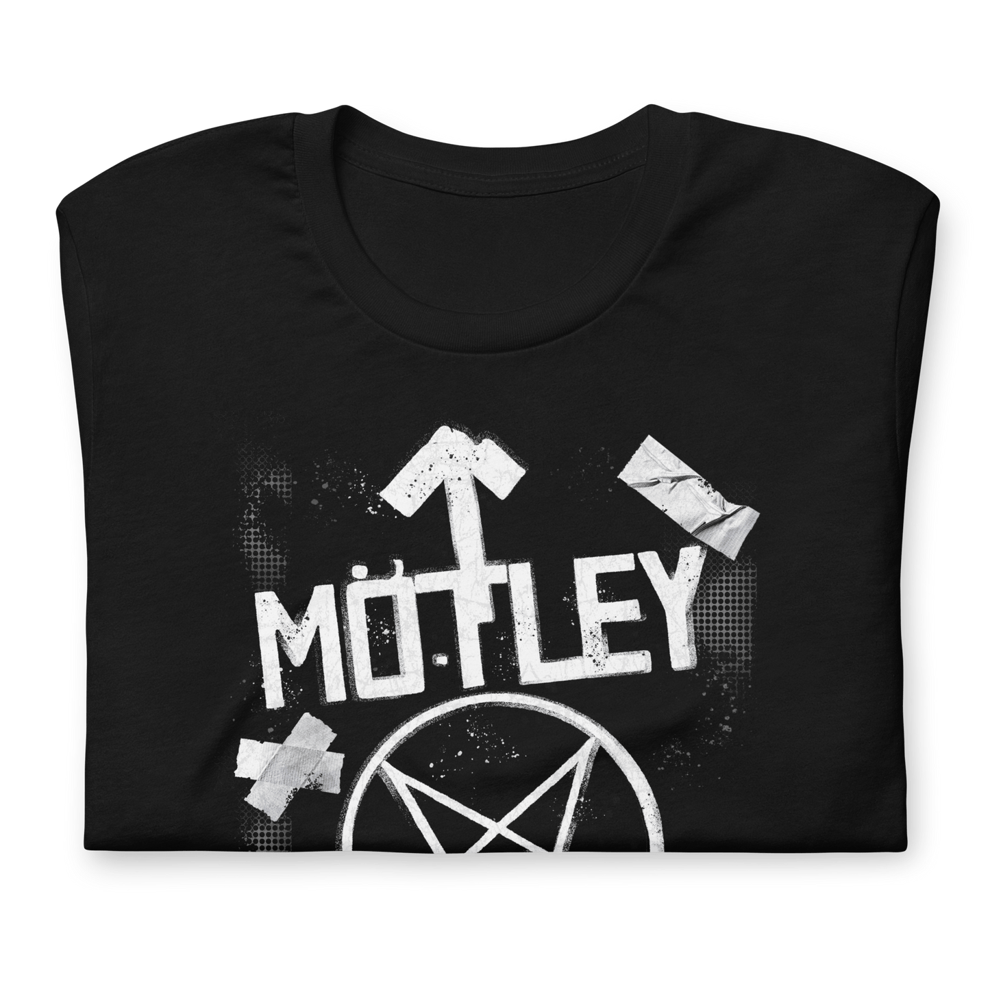Motley Crue - Black and White Logo T Shirt
