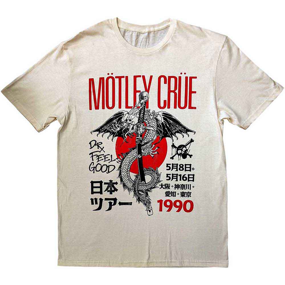Motley Crue Dr. Feelgood Japanese Tour '90 Mens T Shirt